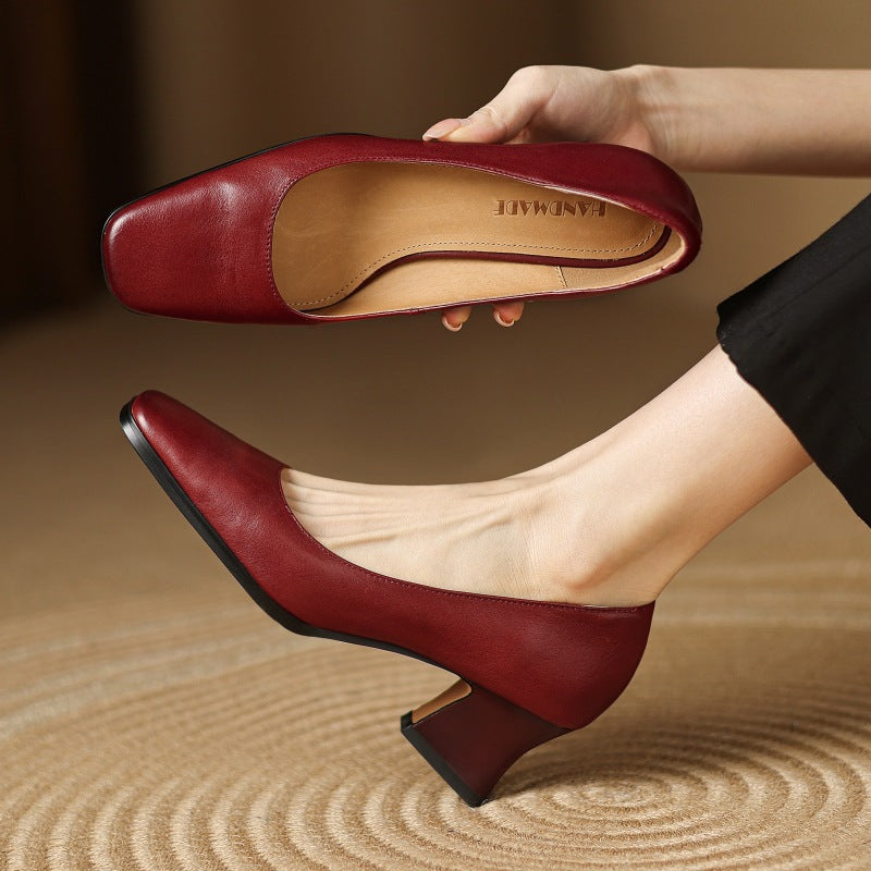 Caroline | Bottines Carrées Élégantes