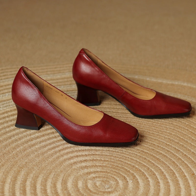 Caroline | Bottines Carrées Élégantes