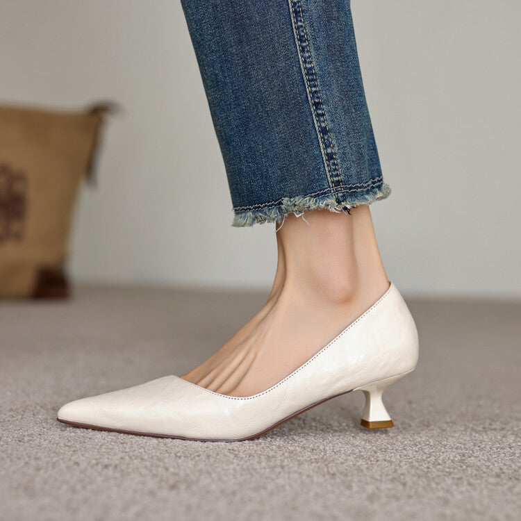 Maëlle | Escarpins à Talons Bas Élégants