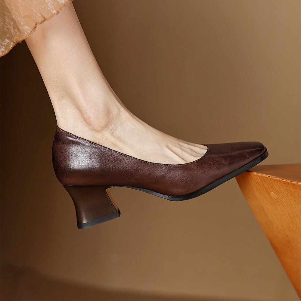 Caroline | Bottines Carrées Élégantes