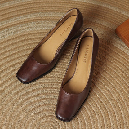 Caroline | Bottines Carrées Élégantes