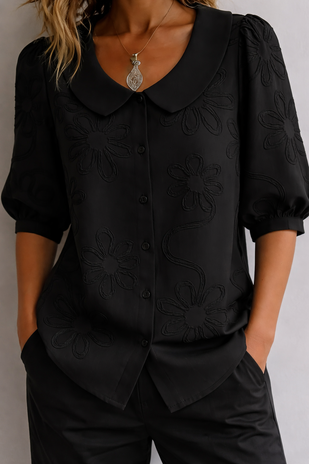 Julie | Blouse Florale Élégante