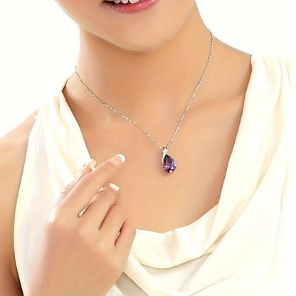 Aurore™ | Collier Goutte Améthyste