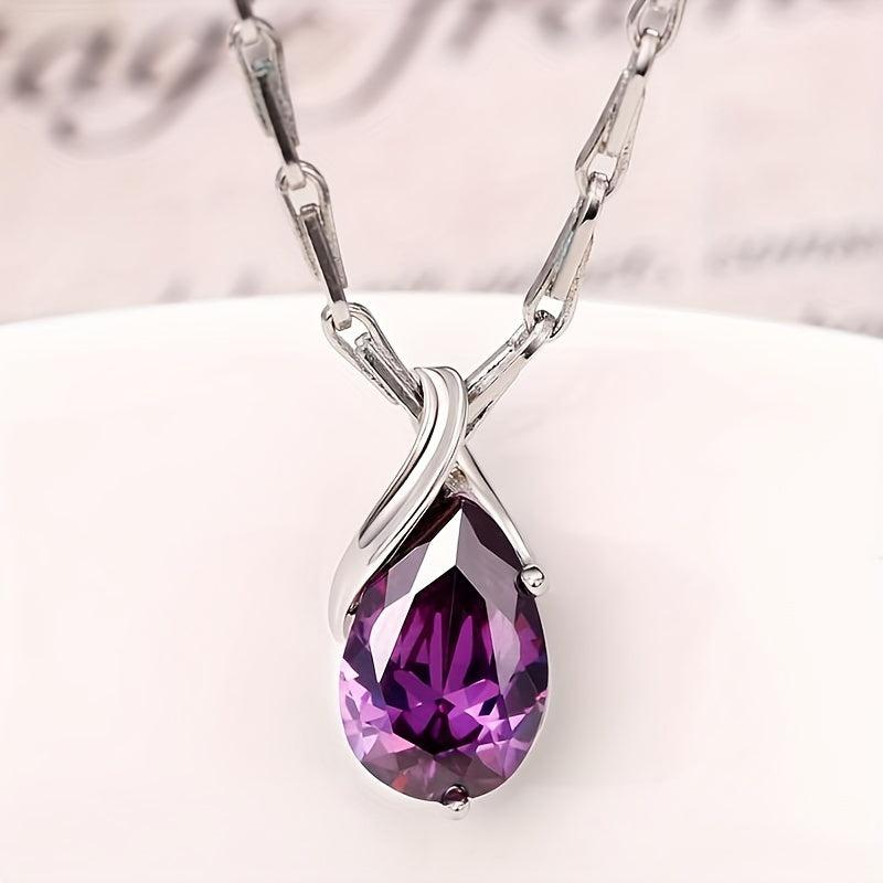 Aurore™ | Collier Goutte Améthyste