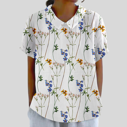 Églantine™ | Blouse Fleurs Champêtres