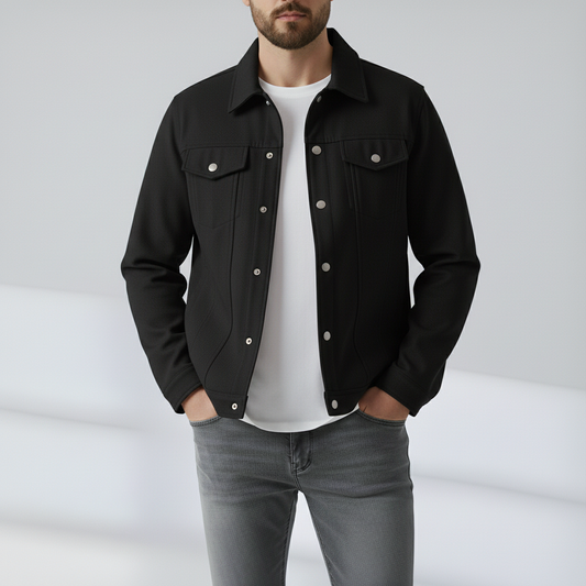 Santino Suede Trucker Jacket