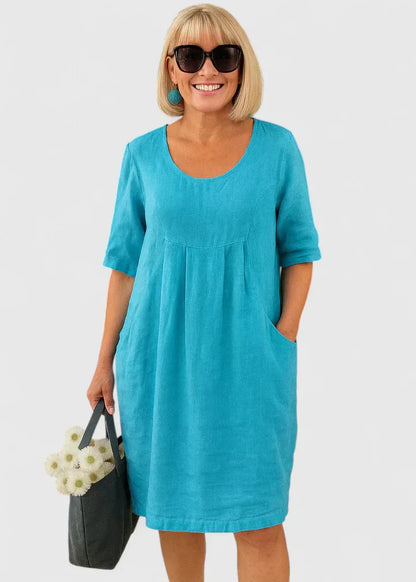 Liorine™ | Robe Poches Col Rond