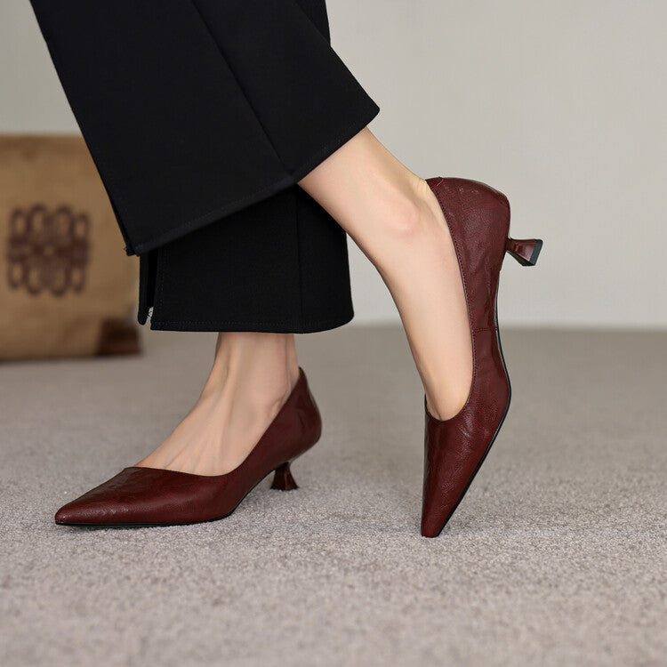 Maëlle | Escarpins à Talons Bas Élégants