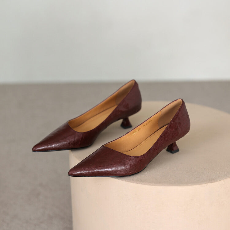 Maëlle | Escarpins à Talons Bas Élégants