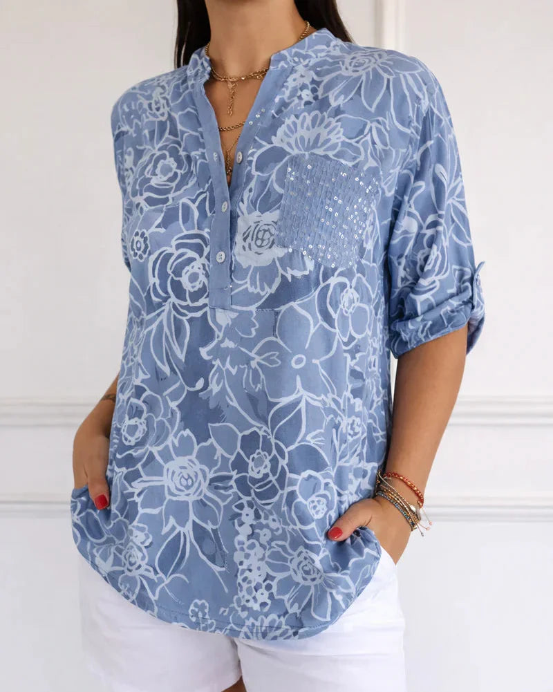 Elora | Blouse Élégante avec Poche