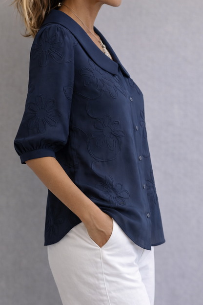 Clara | Blouse Florale Élégante