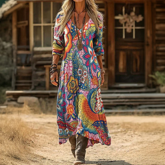 Jeanne | Robe Décontractée à Manches Longues Chic