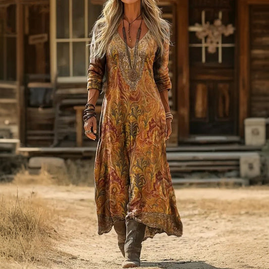 Sarah | Robe Décontractée à Manches Longues Élégante