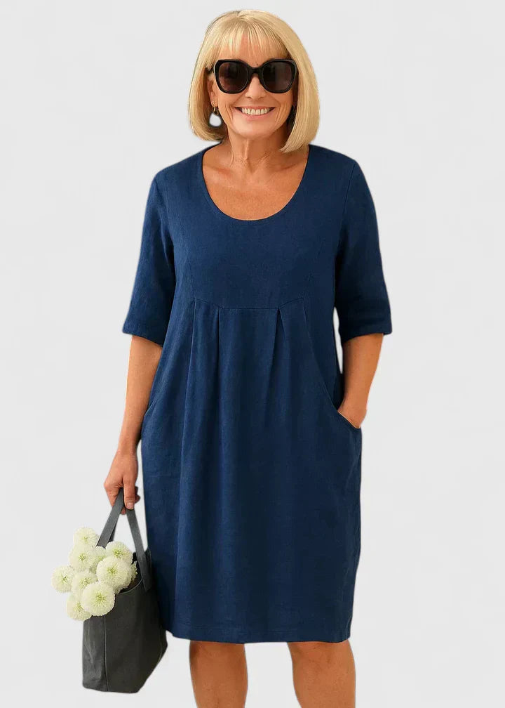 Liorine™ | Robe Poches Col Rond