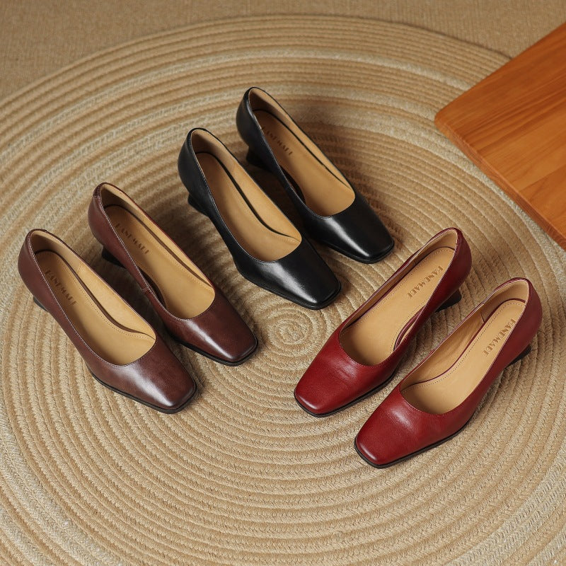 Caroline | Bottines Carrées Élégantes