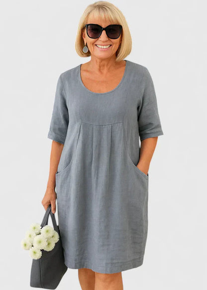 Liorine™ | Robe Poches Col Rond