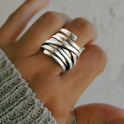 Nolwenn™ | Bague Argent Sculpturale