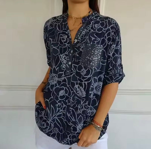 Elora | Blouse Élégante avec Poche
