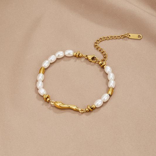 Valérina™ | Bracelet Perles Or