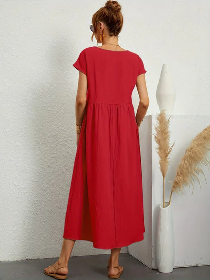 Louise | Robe Midi Fluide Élégante