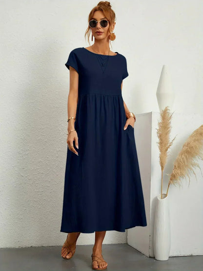 Louise | Robe Midi Fluide Élégante