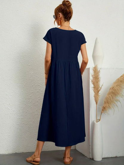 Louise | Robe Midi Fluide Élégante