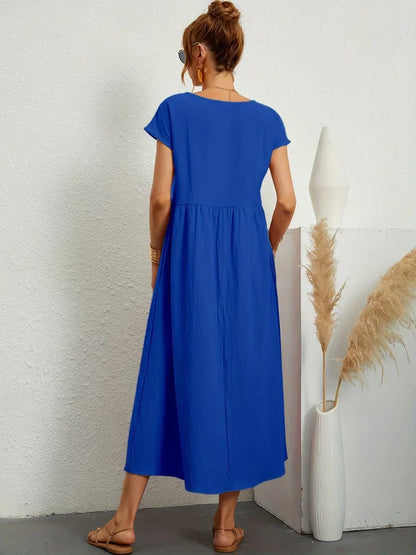 Louise | Robe Midi Fluide Élégante