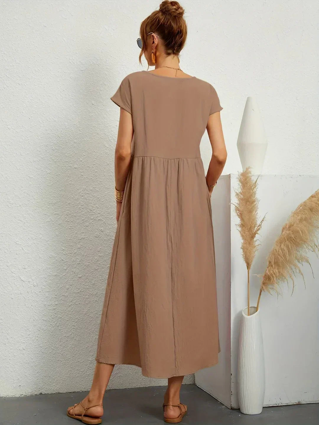 Louise | Robe Midi Fluide Élégante