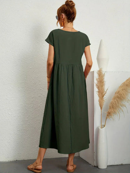 Louise | Robe Midi Fluide Élégante