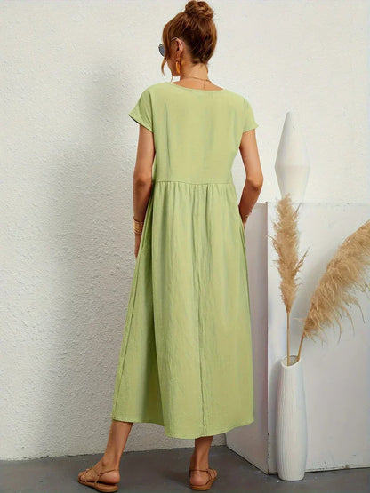 Louise | Robe Midi Fluide Élégante