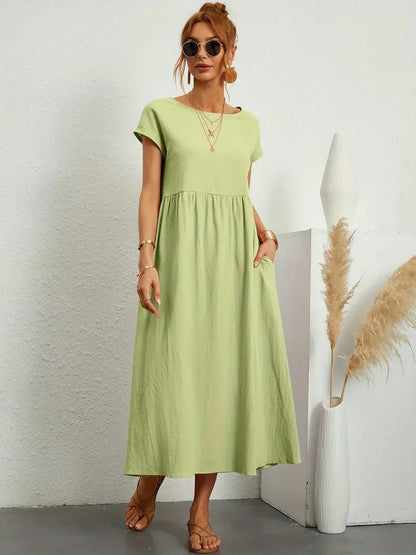 Louise | Robe Midi Fluide Élégante