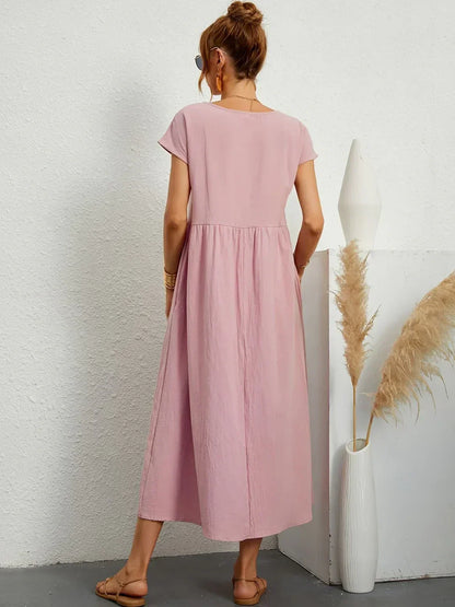 Louise | Robe Midi Fluide Élégante