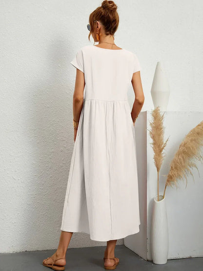 Louise | Robe Midi Fluide Élégante