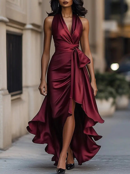 Juliette | Robe Maxi Fluide à Boutons