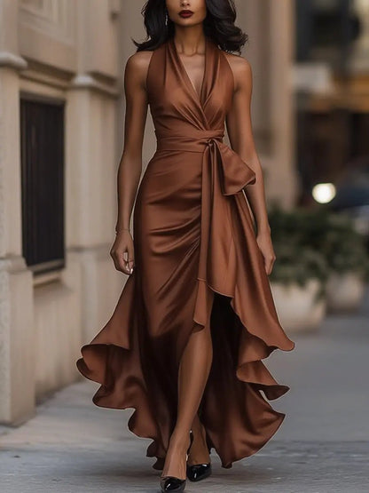 Juliette | Robe Maxi Fluide à Boutons