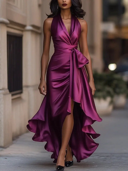 Juliette | Robe Maxi Fluide à Boutons
