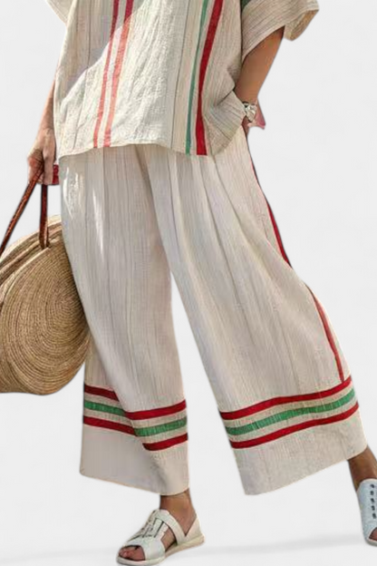 Catherine™ | Ensemble Haut Pantalon Journée Légère