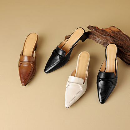 Béatrice | Mules Pointues Élégantes