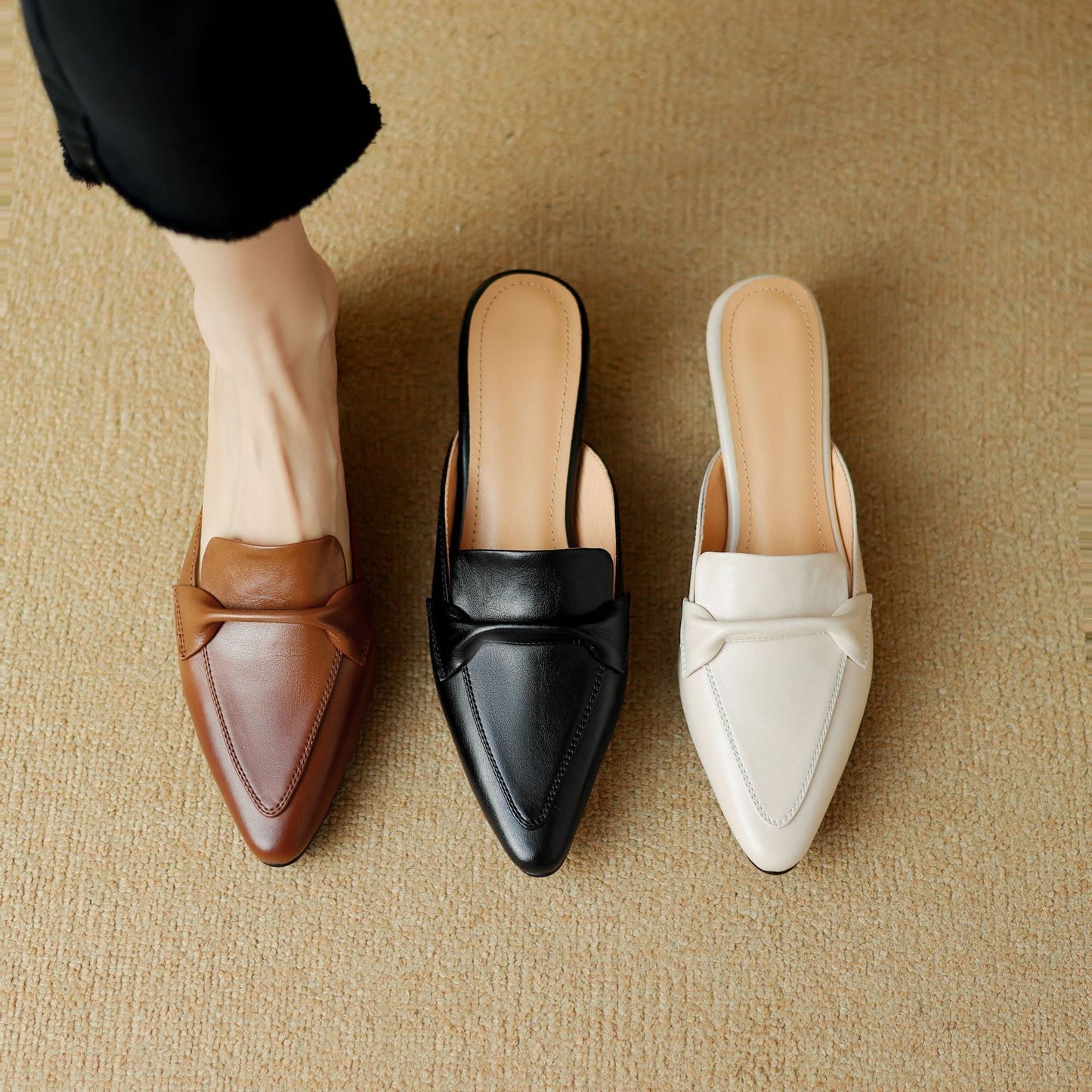 Béatrice | Mules Pointues Élégantes