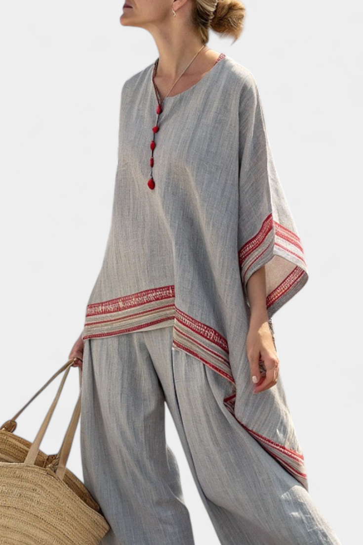 Amandine™ | Ensemble Haut Pantalon Plaisir Simple