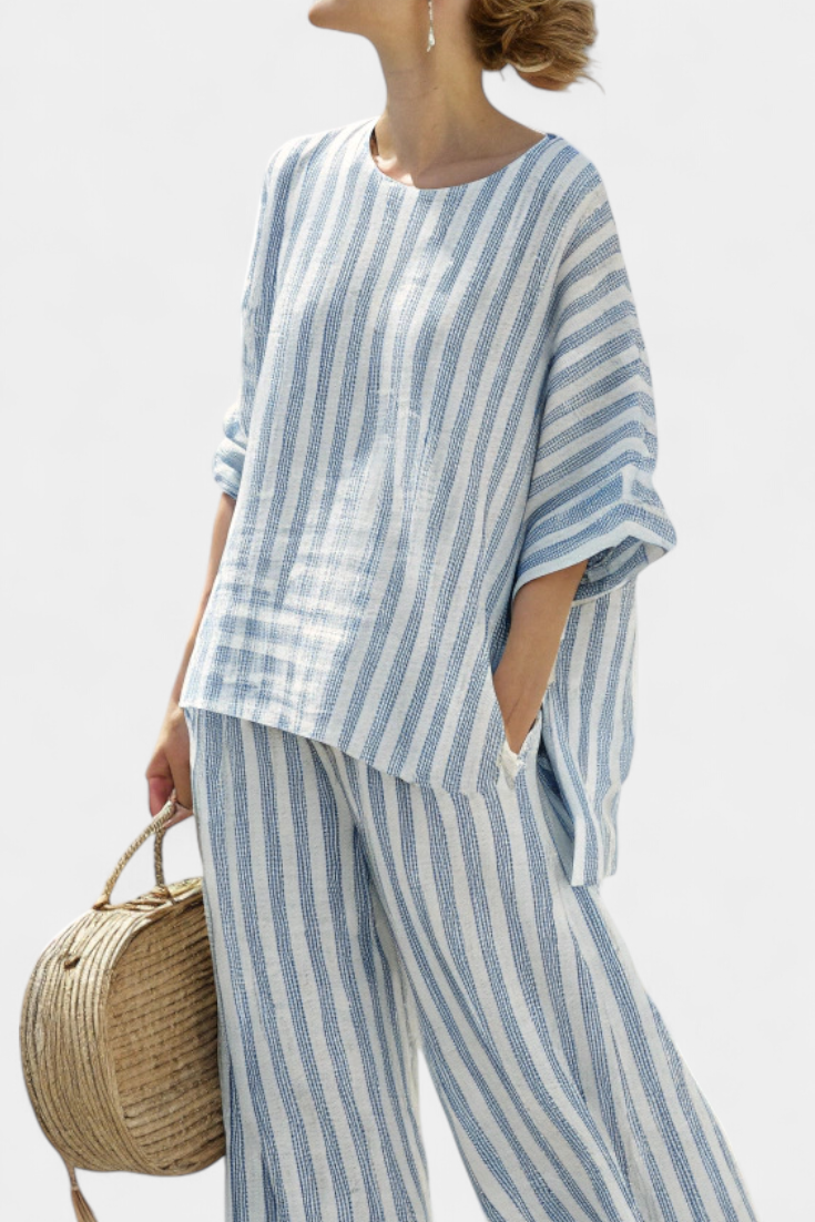 Mathilde™ | Ensemble Haut Pantalon À L’aise Dehors