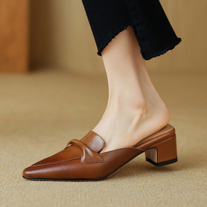 Béatrice | Mules Pointues Élégantes