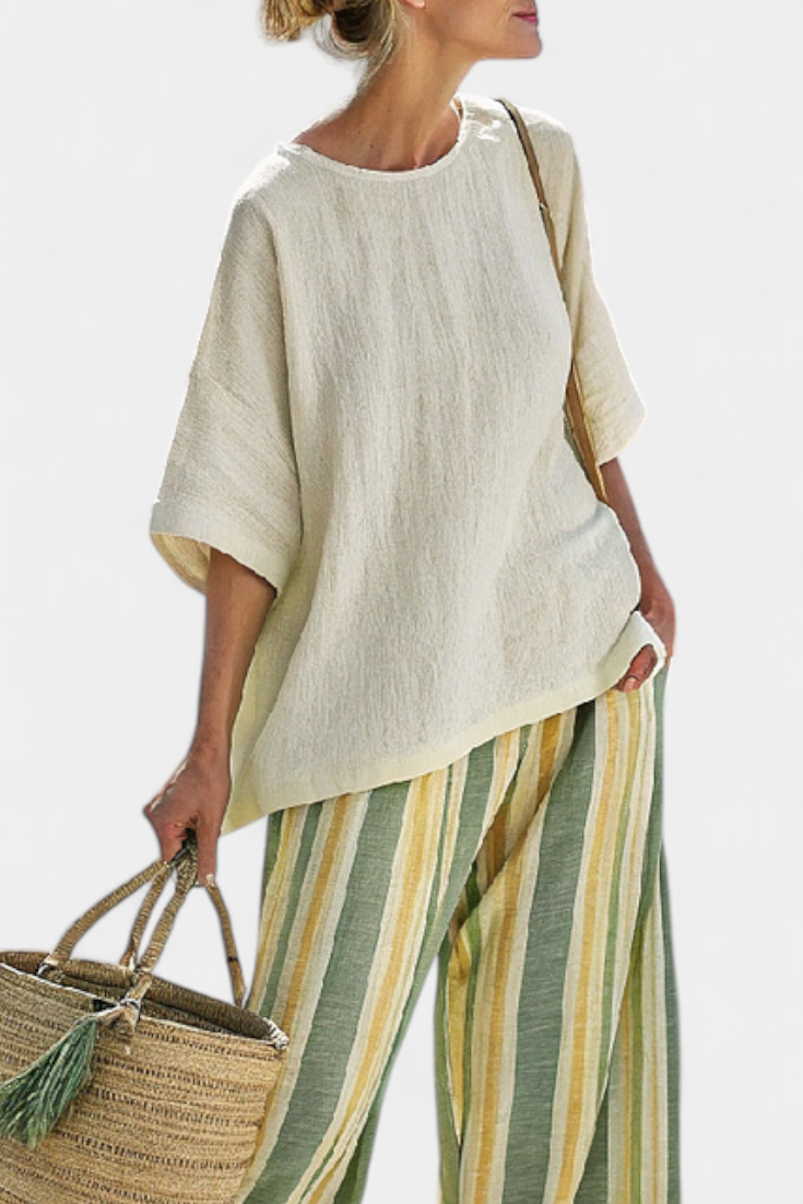 Pauline™ | Ensemble Haut Pantalon Liberté Nature