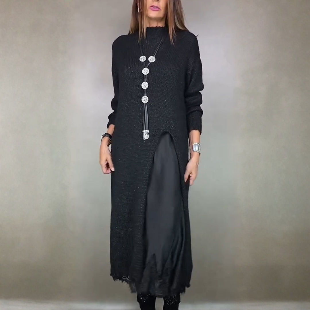 Théolise™ | Robe Col Montant Longue