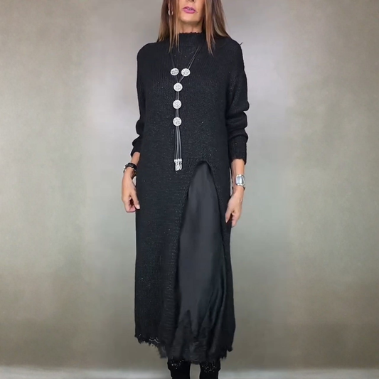 Théolise™ | Robe Col Montant Longue