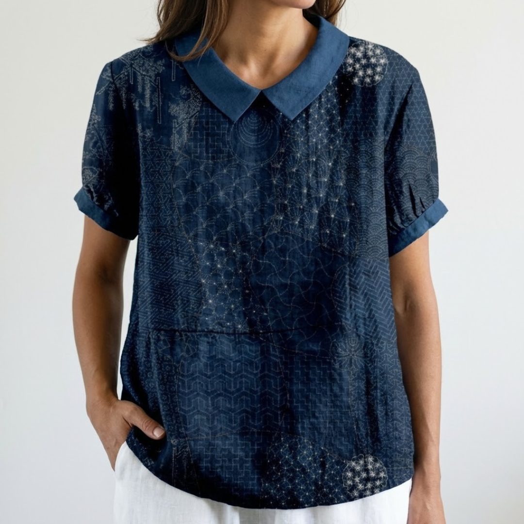 Orielle™ | Blouse Texture Élégante