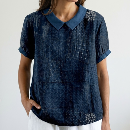 Orielle™ | Blouse Texture Élégante