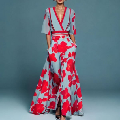 Pauline | Robe d’Été Chic à Décolleté en V