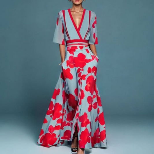 Pauline | Robe d’Été Chic à Décolleté en V