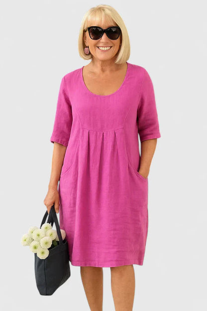 Liorine™ | Robe Poches Col Rond